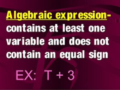 Algebraic Expression Definition